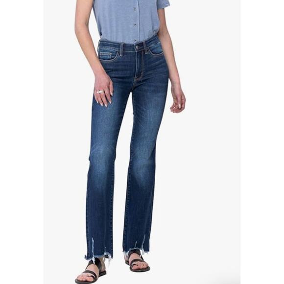 Judy Blue Women As Fate Would Have It Kick Flare Jeans Size 11 / 30 Stretch Blue - Picture 2 of 10
